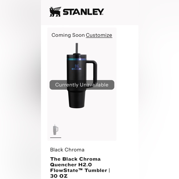 NWT Stanley Black Chroma 30oz Tumbler - Picture 7 of 7